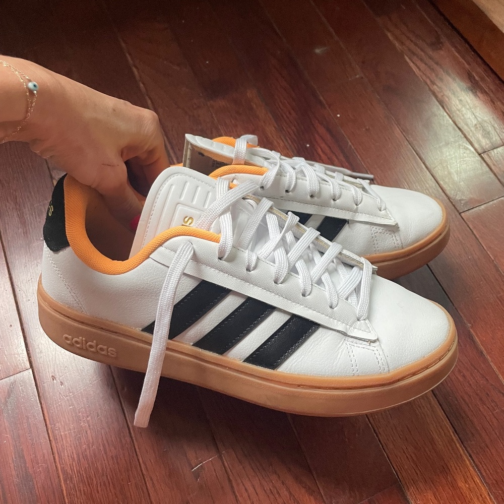 adidas Grand Court Alpha Leather Sneaker - White